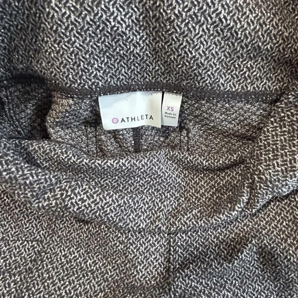 Athleta Herringbone Metro High Rise Leggings Textured Gray Women's Pants Size XS - Picture 4 of 10